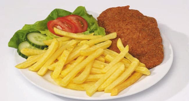 Schnitzel Naturel Menu