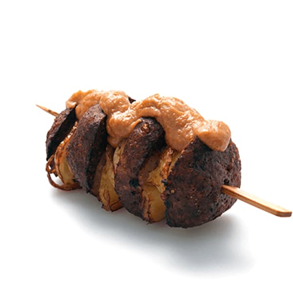 Gehaktbal speciaal met sate saus